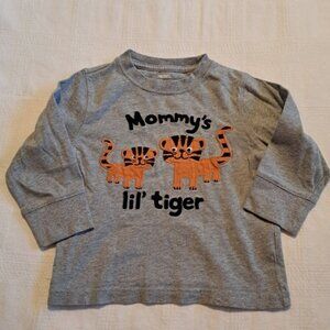 Gymboree boys size 18-24 months tiger long sleeved shirt, vguc